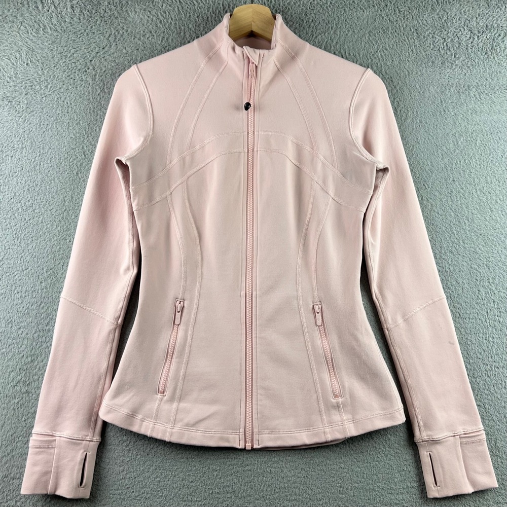 Lululemon Define Jacket Pink Full Zip Yoga Activewear Size 6